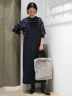 「human woman（ヒューマンウーマン）のアイテム」を使った、harukaさん（レディース・156cm）の秋コーディネート