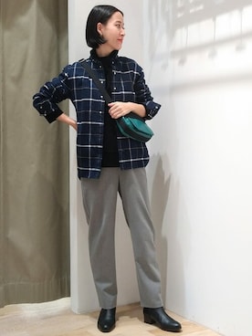 「Jack Gomme（ジャックゴム）のアイテム」を使った、harukaさん（レディース・156cm）の秋コーディネート