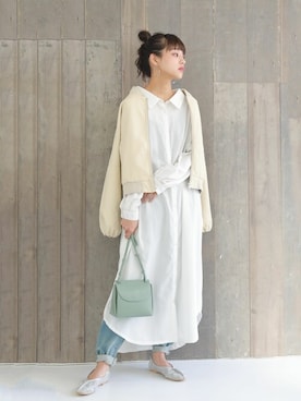 「オシャレウォーカー」｜「アイテム（ブルゾン）」を使った、osharewalker staffさん（レディース・161cm）の春コーディネート