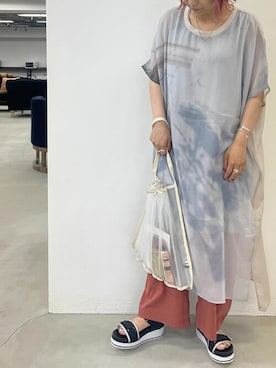 「osharewalker（オシャレウォーカー）のアイテム（ワンピース/ドレス）」を使った、osharewalker staffさん（レディース・153cm）の夏コーディネート