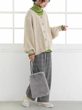 「ガンクラブチェック」｜osharewalker staffさん（レディース・161cm）の秋コーディネート