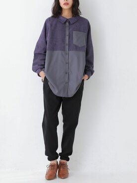 「n'OrLABEL（ノアールレーベル）の『フレキシンボーイフレンドパンツ』（その他パンツ）」を使った、osharewalker staffさん（レディース・161cm）の秋コーディネート