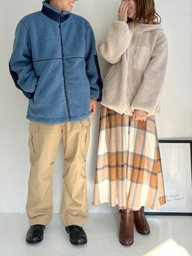 「オシャレウォーカー」｜「アイテム（ブルゾン）」を使った、osharewalker staffさん（レディース・163cm）の秋コーディネート