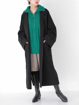 「オシャレウォーカー」｜「アイテム（その他アウター）」を使った、osharewalker staffさん（レディース・161cm）の秋コーディネート