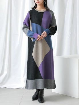 「kOhAKU（コハク）のアイテム」を使った、osharewalker staffさん（レディース・161cm）の冬コーディネート