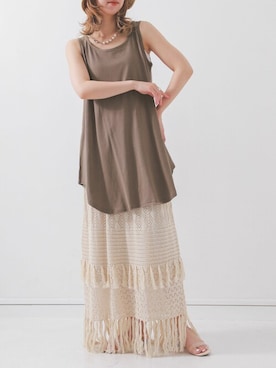 「n'Or」｜osharewalker staffさん（レディース・155cm）の夏コーディネート