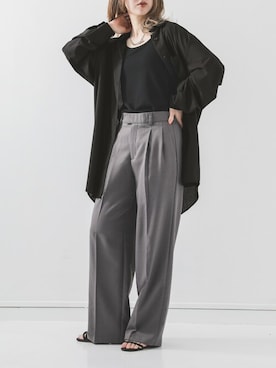「osharewalker（オシャレウォーカー）のアイテム（シャツ/ブラウス）」を使った、osharewalker staffさん（レディース・155cm）の秋コーディネート