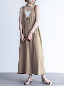 「osharewalker」｜「アイテム（ワンピース/ドレス）」を使った、osharewalker staffさん（レディース・164cm）の夏コーディネート