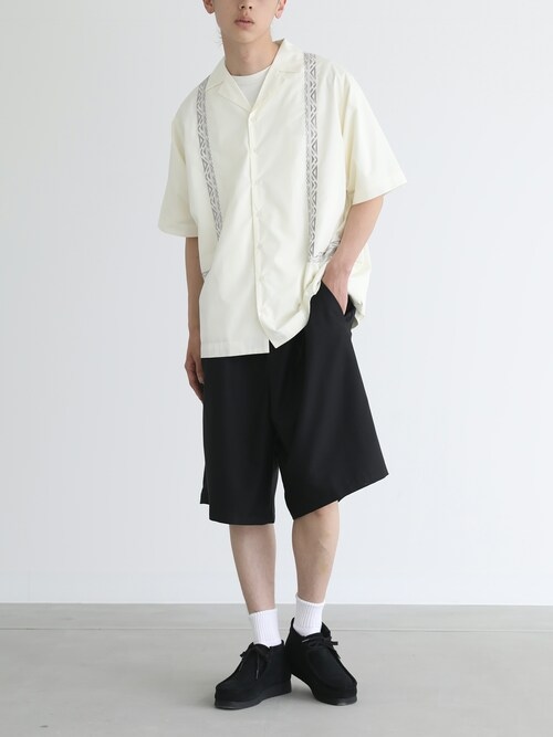 セール】『ベーシックワイドハーフパンツ』（その他パンツ）｜n