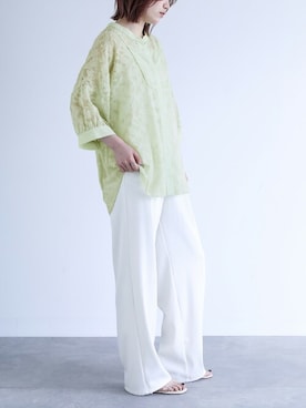 「n'OrLABEL（ノアールレーベル）のアイテム（シャツ/ブラウス）」を使った、osharewalker staffさん（レディース・164cm）の夏コーディネート