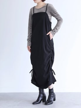 「osharewalker」｜「アイテム（ワンピース/ドレス）」を使った、osharewalker staffさん（レディース・164cm）の秋コーディネート