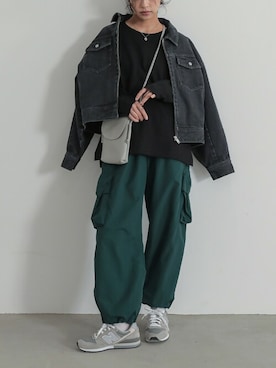 「オシャレウォーカー」｜「アイテム（ブルゾン）」を使った、osharewalker staffさん（レディース・161cm）の冬コーディネート