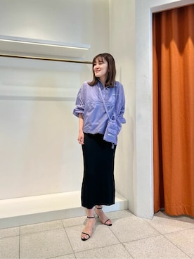 「ウィムガゼット」｜「アイテム（ナイロンジャケット）」を使った、WhimGazette_officialさん（レディース・165cm）の春コーディネート