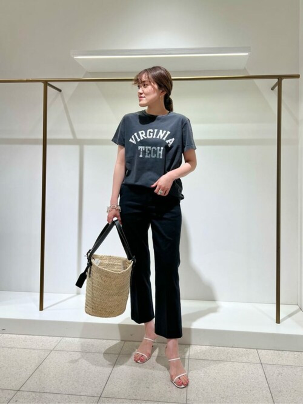 Whim Gazette（ウィムガゼット）の「リネンストレッチストライプ