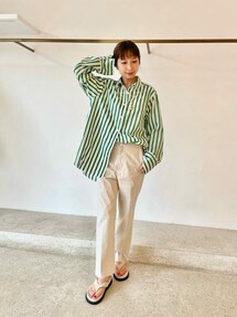 Whim Gazette（ウィムガゼット）の「リネンストレッチストライプ