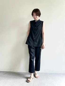 「Whim Gazette（ウィムガゼット）のアイテム（チノパンツ）」を使った、WhimGazette_officialさん（レディース・168cm）の春コーディネート