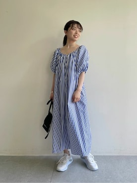 「PHILIPPE AUDIBERT（フィリップ オーディベール）のアイテム（バングル/リストバンド）」を使った、WhimGazette_officialさん（レディース・158cm）の夏コーディネート