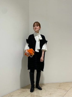 「a point（アポワン）のアイテム」を使った、WhimGazette_officialさん（レディース・152cm）の秋コーディネート