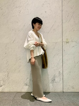 「Whim Gazette（ウィムガゼット）のアイテム（バレエシューズ）」を使った、WhimGazette_officialさん（レディース・150cm）の秋コーディネート