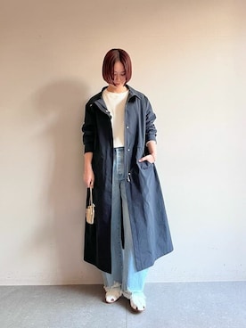 「Whim Gazette（ウィムガゼット）のアイテム（ミリタリージャケット）」を使った、WhimGazette_officialさん（レディース・165cm）の冬コーディネート