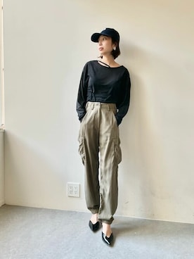 「Whim Gazette（ウィムガゼット）のアイテム（帽子）」を使った、WhimGazette_officialさん（レディース・156cm）の冬コーディネート