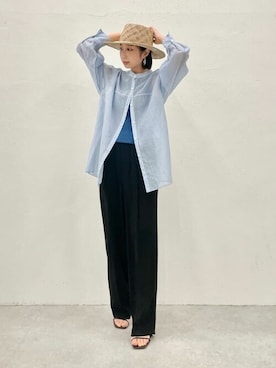「Whim Gazette（ウィムガゼット）のアイテム（帽子）」を使った、WhimGazette_officialさん（レディース・156cm）の冬コーディネート