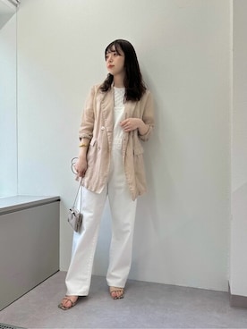 「Whim Gazette（ウィムガゼット）のアイテム（サロペット/オーバーオール）」を使った、WhimGazette_officialさん（レディース・158cm）の春コーディネート