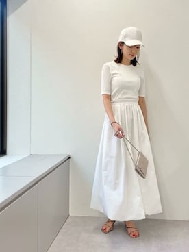 「Whim Gazette（ウィムガゼット）のアイテム（帽子）」を使った、WhimGazette_officialさん（レディース・166cm）の春コーディネート