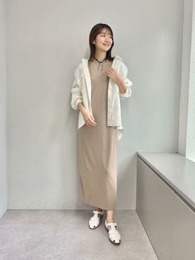 「Luca Grossi（ルーカグロッシ）のアイテム（サンダル）」を使った、WhimGazette_officialさん（レディース・166cm）の春コーディネート