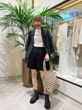 「ラバーブーツ」｜WhimGazette_officialさん（レディース・162cm）の春コーディネート