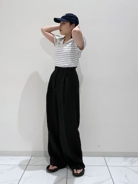 「Whim Gazette（ウィムガゼット）のアイテム（帽子）」を使った、WhimGazette_officialさん（レディース・156cm）の夏コーディネート