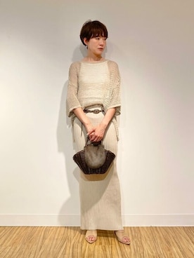 WhimGazette_officialさんの「ニットフィットスカート」を使ったコーディネート