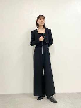 「Whim Gazette（ウィムガゼット）のアイテム（サロペット/オーバーオール）」を使った、WhimGazette_officialさん（レディース・166cm）の夏コーディネート