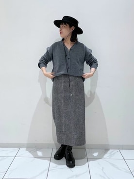 「FERRUCCIO VECCHI（フェリシオベッキ）の【FERRUCCIO VECCHI】ガウチョハット（ハット）」を使った、WhimGazette_officialさん（レディース・156cm）の秋コーディネート