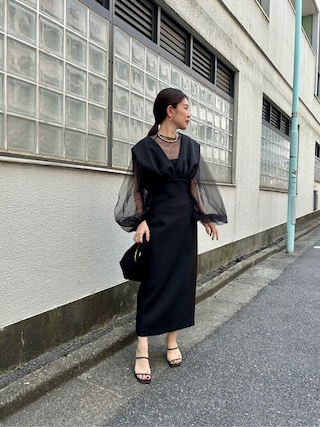 Vジャンスカワンピース　whim gazette オフホワイト　タイトスカート Whim Gazette｜Vジャンスカワンピース | Rakuten Fashion(楽天