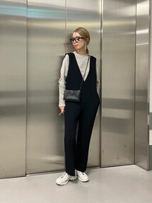 Whim Gazette（ウィムガゼット）の「ダブルフェイスサロペット