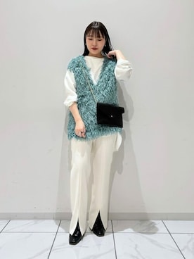 「Whim Gazette（ウィムガゼット）のアイテム（その他トップス）」を使った、WhimGazette_officialさん（レディース・156cm）の冬コーディネート