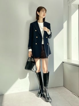「ショーパン」｜「アイテム（アクセサリー）」を使った、WhimGazette_officialさん（レディース・166cm）の冬コーディネート