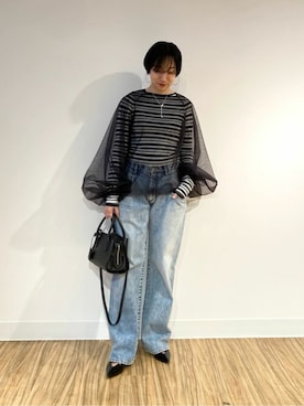 「Whim Gazette（ウィムガゼット）のアイテム（その他トップス）」を使った、WhimGazette_officialさん（レディース・160cm）の春コーディネート