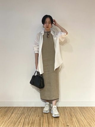 Whim Gazette リネンパイピングワンピース 2024SS Whim Gazette（ウィムガゼット）の「リネンパイピングワンピース