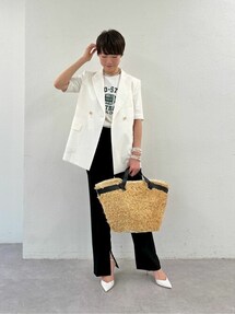 Whim Gazette（ウィムガゼット）の「リネンストレッチハーフ