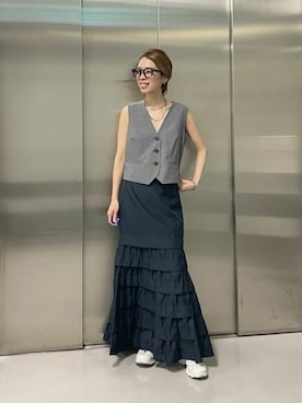 Whim Gazette ウィム ガゼット　オーガンジーマーメイドスカート 購入 美品☆ウィムガゼットWhim Gazette☆オーガンジーマーメイド