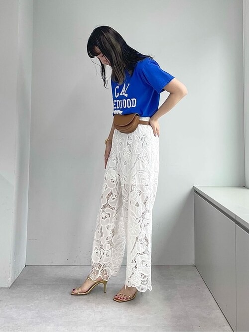 【美品】Whim Gazette ハンドカットレースパンツ Whim Gazette（ウィムガゼット）の「ハンドカットレースパンツ