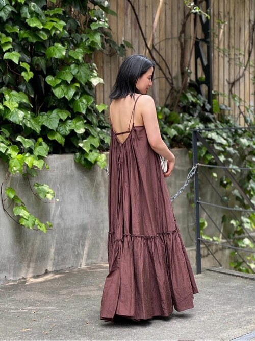 Whim Gazette 長谷川京子コラボボリュームマキシワンピース