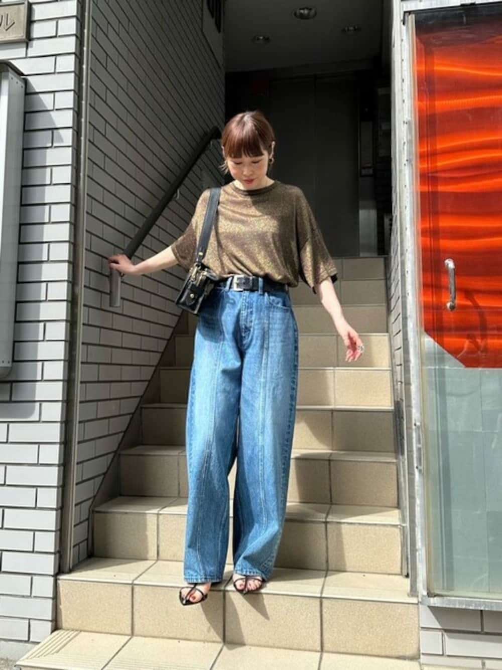 ウィムガゼットラメニットTシャツ