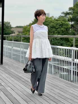 新品 Whim Gazette カットジャガード キャミブラウス ジャガードキャミ 