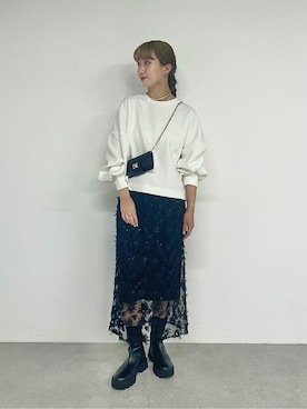 「THE PAUSE（ザ ポーズ）のアイテム（スカート）」を使った、WhimGazette_officialさん（レディース・167cm）の夏コーディネート