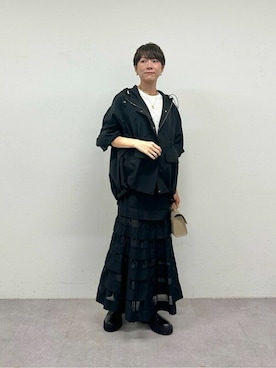 「Whim Gazette（ウィムガゼット）のアイテム（マウンテンパーカー）」を使った、WhimGazette_officialさん（レディース・165cm）の秋コーディネート