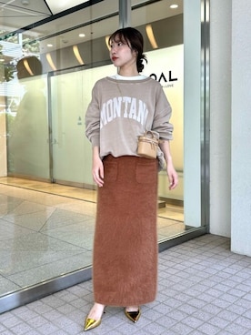 「THE PAUSE（ザ ポーズ）のアイテム（スカート）」を使った、WhimGazette_officialさん（レディース・157cm）の秋コーディネート
