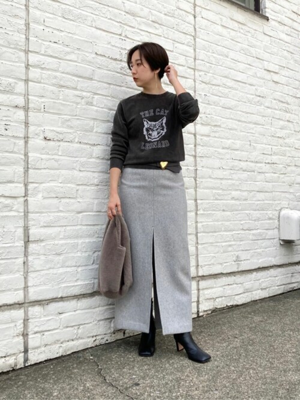 Whim Gazette（ウィムガゼット）の「CATプリント裏毛プルオーバー